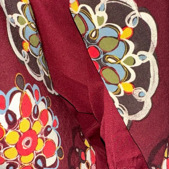 Fossil Floral Mandala Motif Shift Mini Dress Size Small - Picture 5 of 12